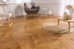 parquet a batons rompus en chene massif coloris fumé
