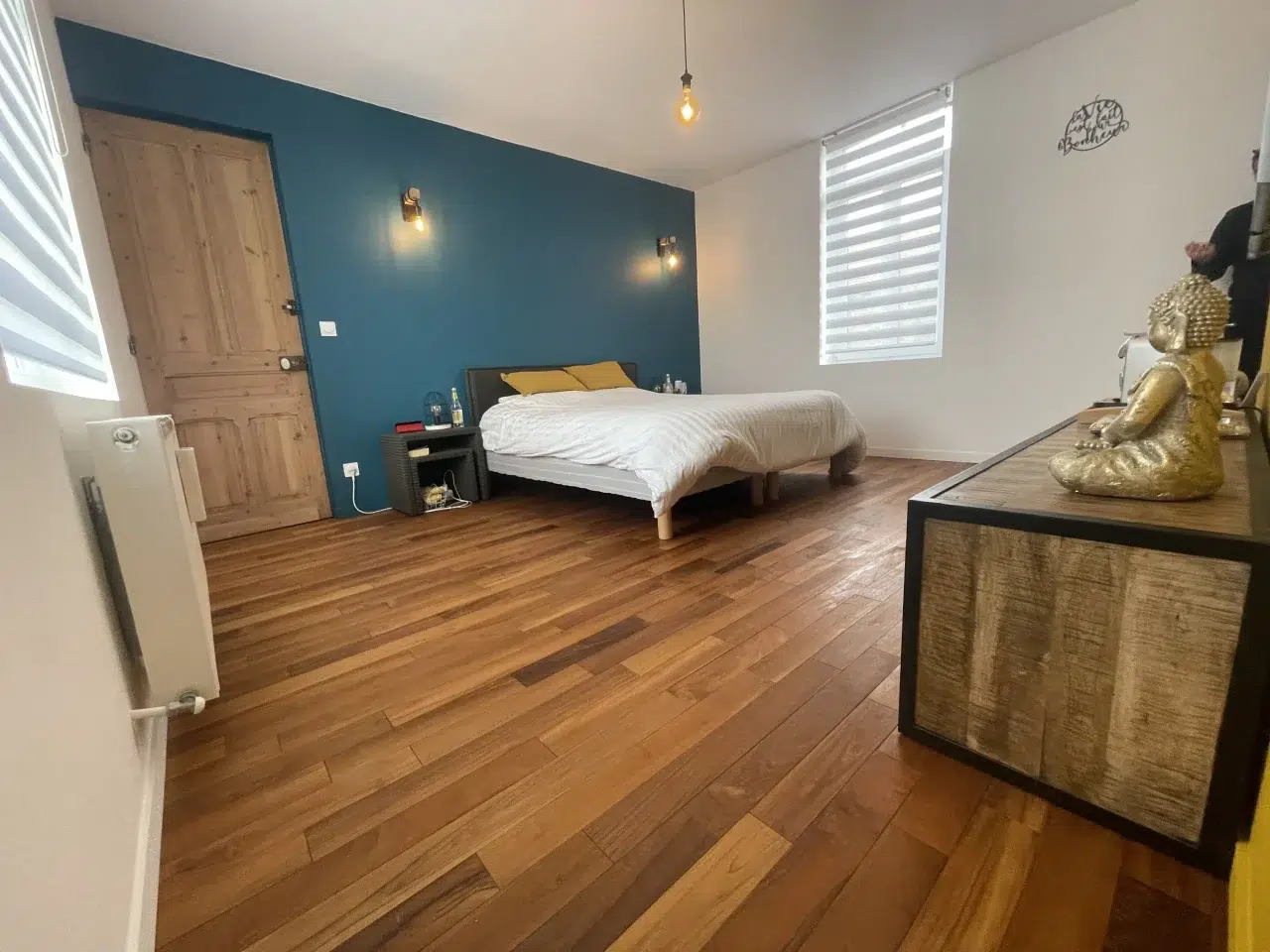 Parquet teck verni - Massif - 15 x 90 mm – Image 5
