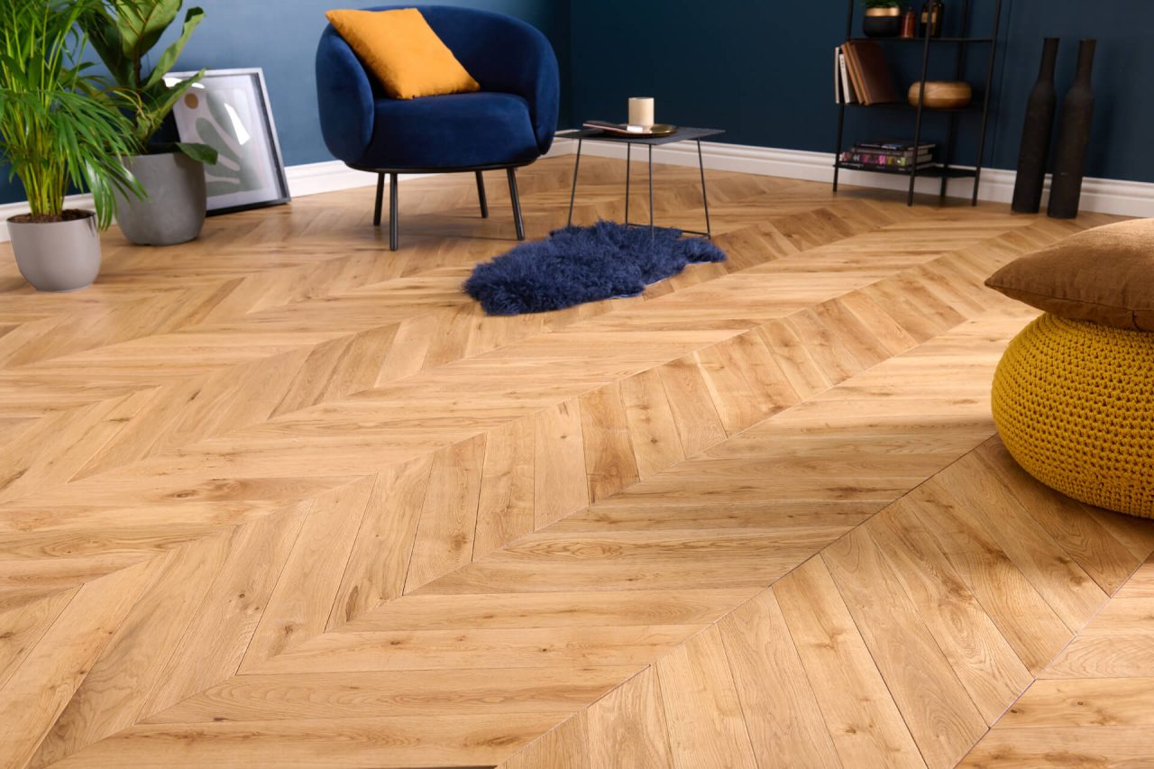 parquet point de hongrie en chêne massif