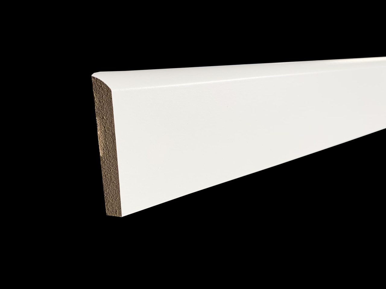 plinthe blanche bord arrondi 12 x 70 mm