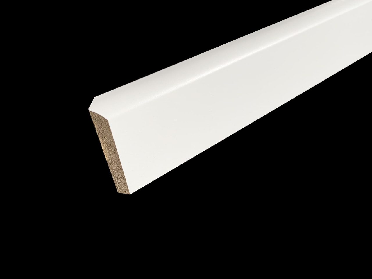 plinthe blanche bord arrondi 12 x 70 mm