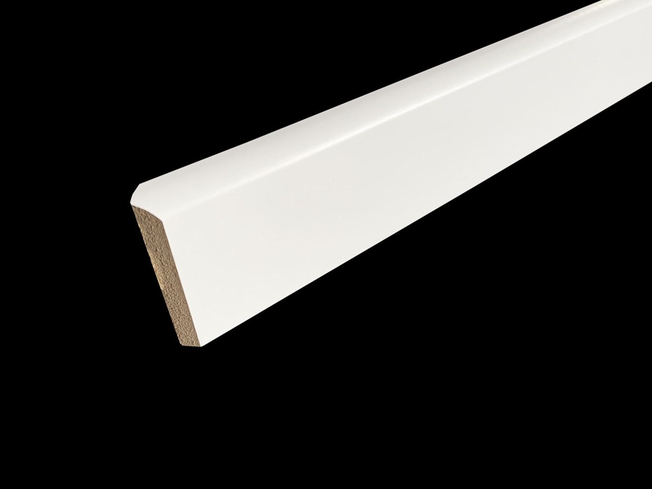 plinthe blanche bord arrondi 12 x 70 mm
