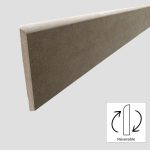 plinthe mdf 9 x 100 réversible prépeint côté arrondi