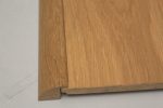 barre de seuil 27 x 25 mm à recouvrement en chêne massif
