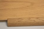 barre de seuil 27 x 25 mm à recouvrement en chêne massif