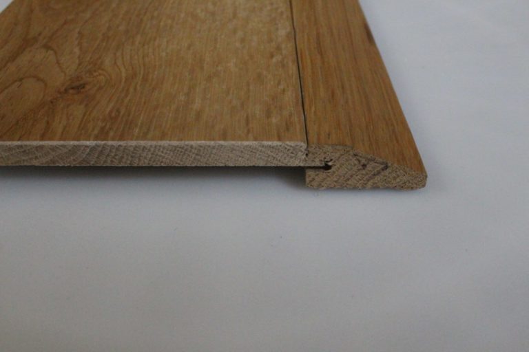 Barre de seuil suisse en chêne - 15 x 35 mm parquets de 14/15 mm