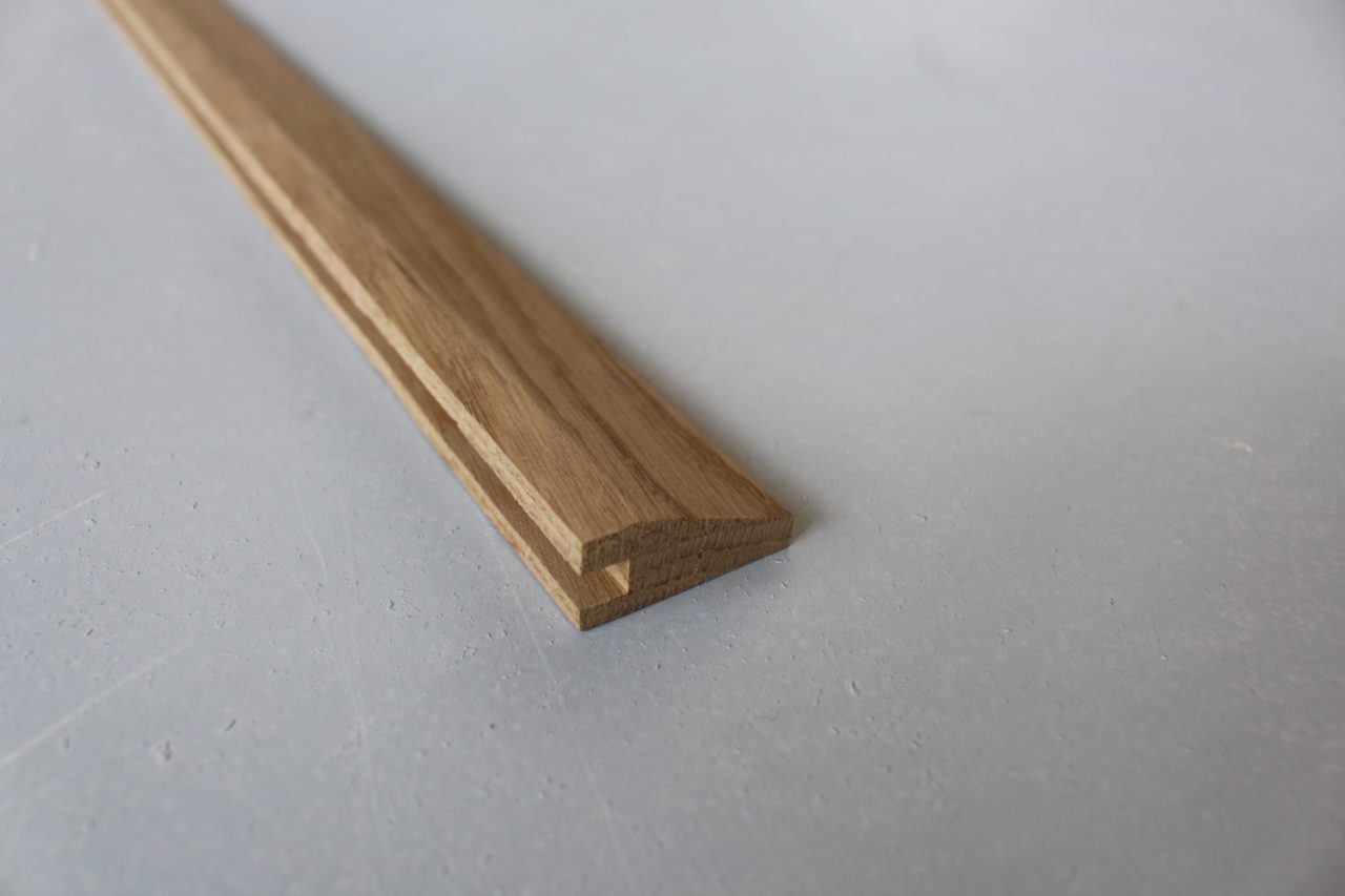 barre de seuil suisse en chene 15 x 35 mm