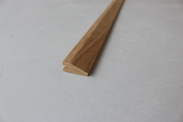 Barre de seuil suisse en chêne - 15 x 35 mm parquets de 14/15 mm