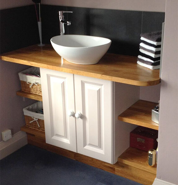 plan de travail teck vernis