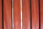 bardage claire voie carre padouk 45 x 45