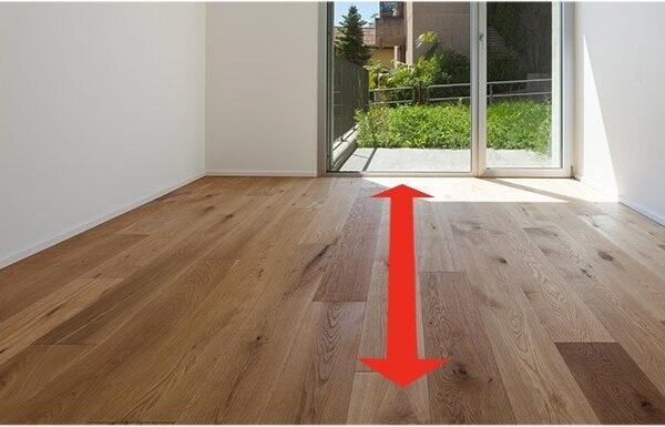 Pose du parquet dans le sens de la lumière