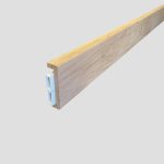 plinthe electrique chene massif 22x88mm