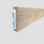 plinthe electrique chene massif 22x88mm