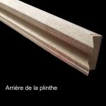arrière de la plinthe placage chene - 15 x 50 mm