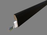 plinthe électrique noire clipsable