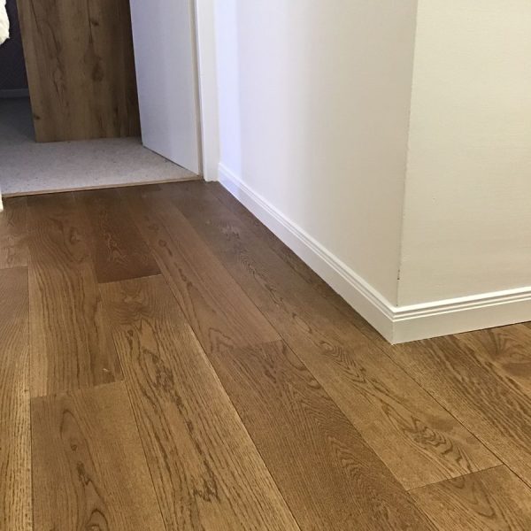 réalisation client parquet contrecollé chêne cognac easiklip