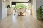 Parquet chene blanchi clipsable - 18 x 150 mm