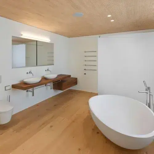Parquet pour salle de bain et pièce humide