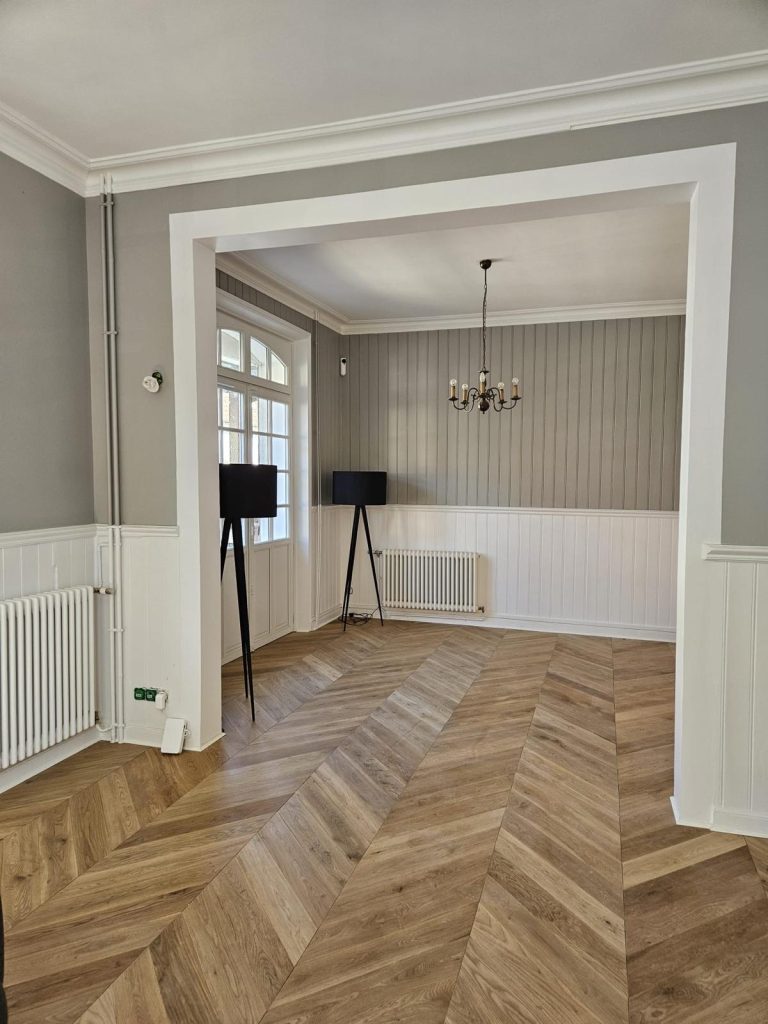réalisation parquet point de hongrie