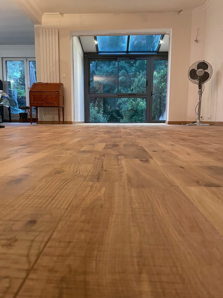 parquet chene massif aspecté scié