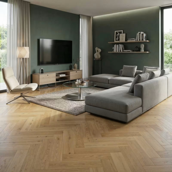 Parquet bâtons rompus naturel 18 x125