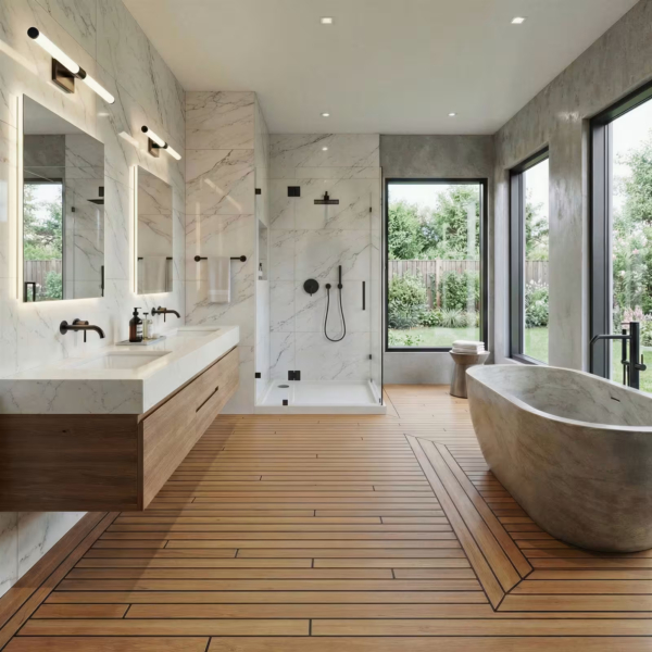 Parquet Teck pont de bateau 15x90