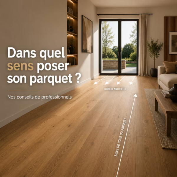 Dans quel sens posé son parquet ?
