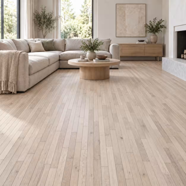 Parquet chene massif - 15 x 60 x 600 mm - Brut