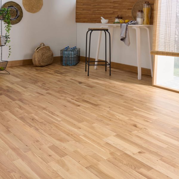 parquet chene massif easiklip 3 Frises sable