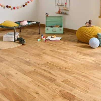 parquet chene massif clipsable 2 frises sable aspect scié