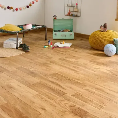 parquet chene massif clipsable 2 frises sable aspect scié