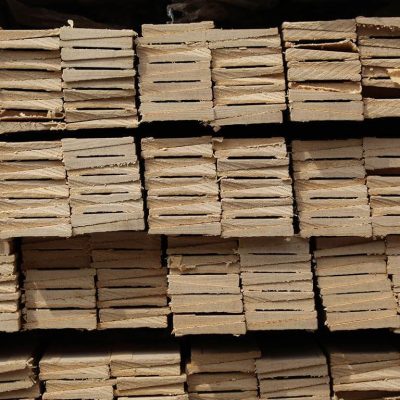 chambranle contemporain en placage chêne - 6 x 33 mm