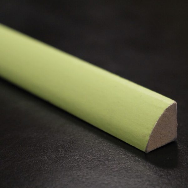 Quart de rond melamine vert pistache