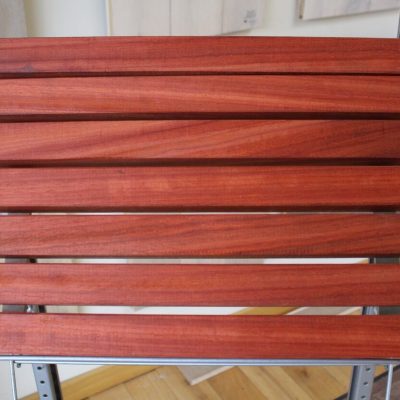 bardage claire voie carre padouk 45 x 45