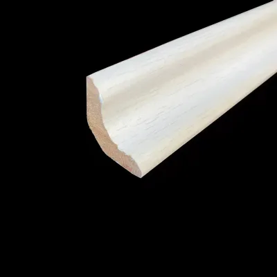 corniche plafond décor frêne blanc