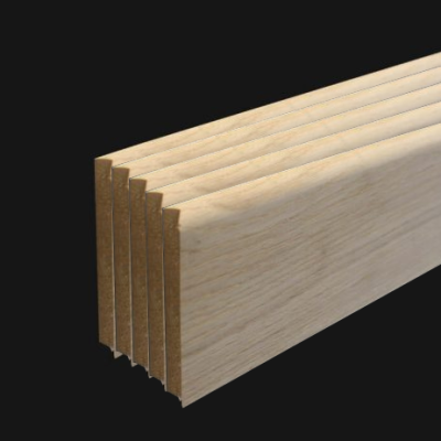 lot de 5 plinthes plaquées chene 13 x 100 mm