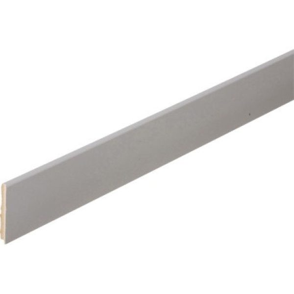 plinthe grise en médium revêtu - Bords carrés