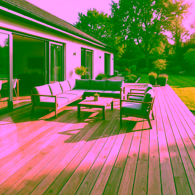 Terrasse Teck Réversible - 22 x 146 mm